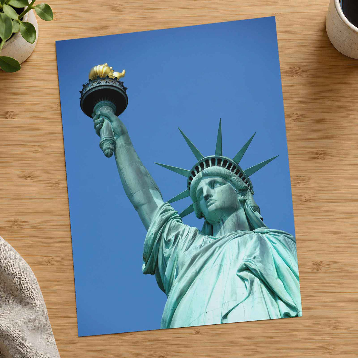 Statue of Liberty Close-up New York City New York Photo Wall Print (7 Sizes)