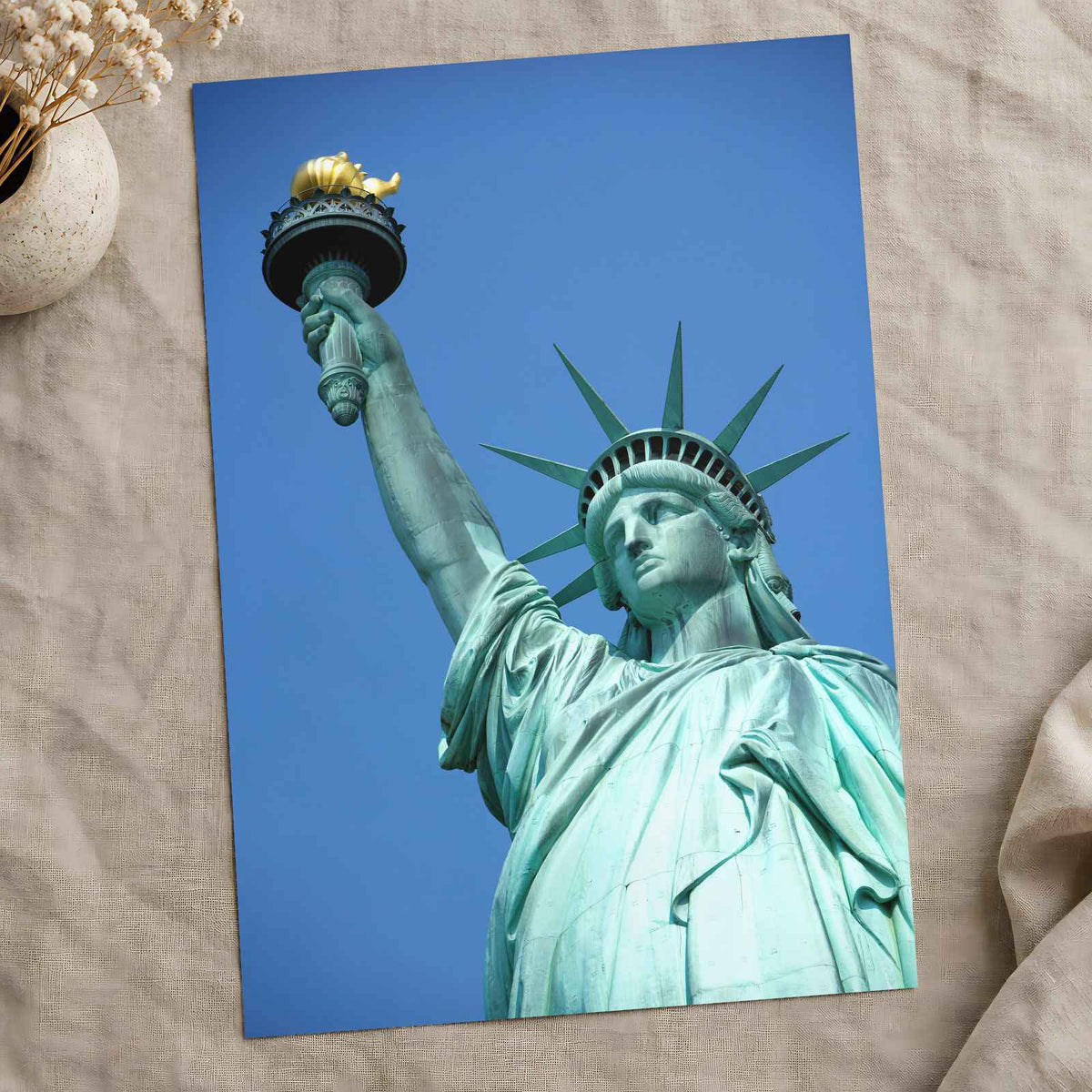 Statue of Liberty Close-up New York City New York Photo Wall Print (7 Sizes)