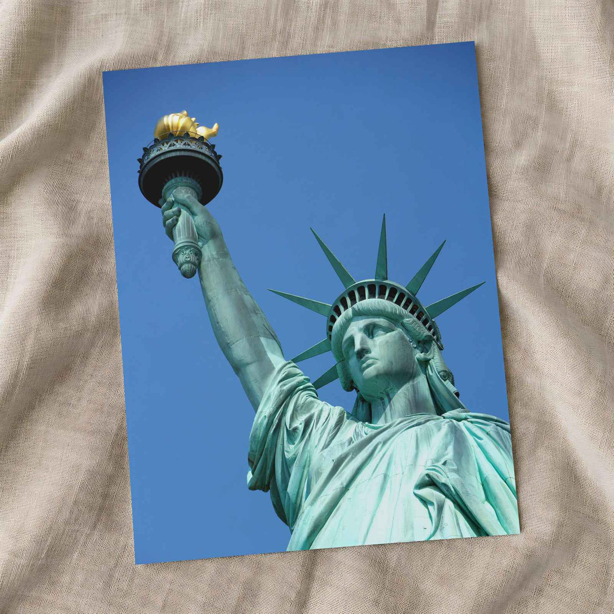 Statue of Liberty Close-up New York City New York Photo Wall Print (7 Sizes)