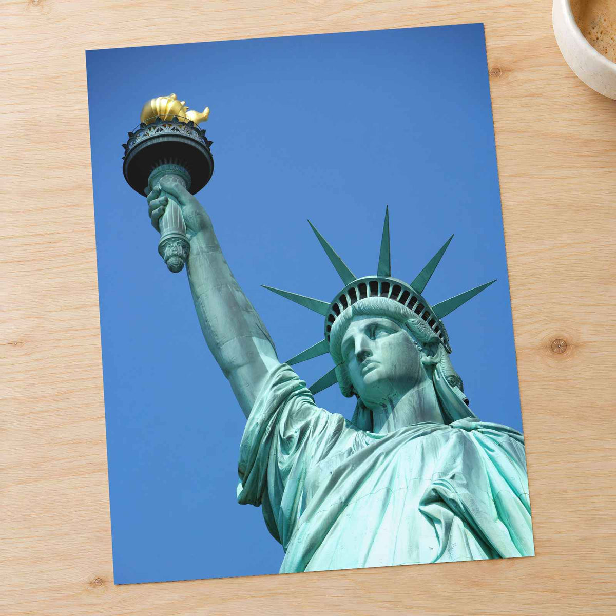 Statue of Liberty Close-up Photo Print Wall Decor