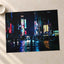 New York Street at Night with Neon Lights New York City Photo Print (7 Sizes)