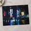 New York Street at Night with Neon Lights New York City Photo Print (7 Sizes)