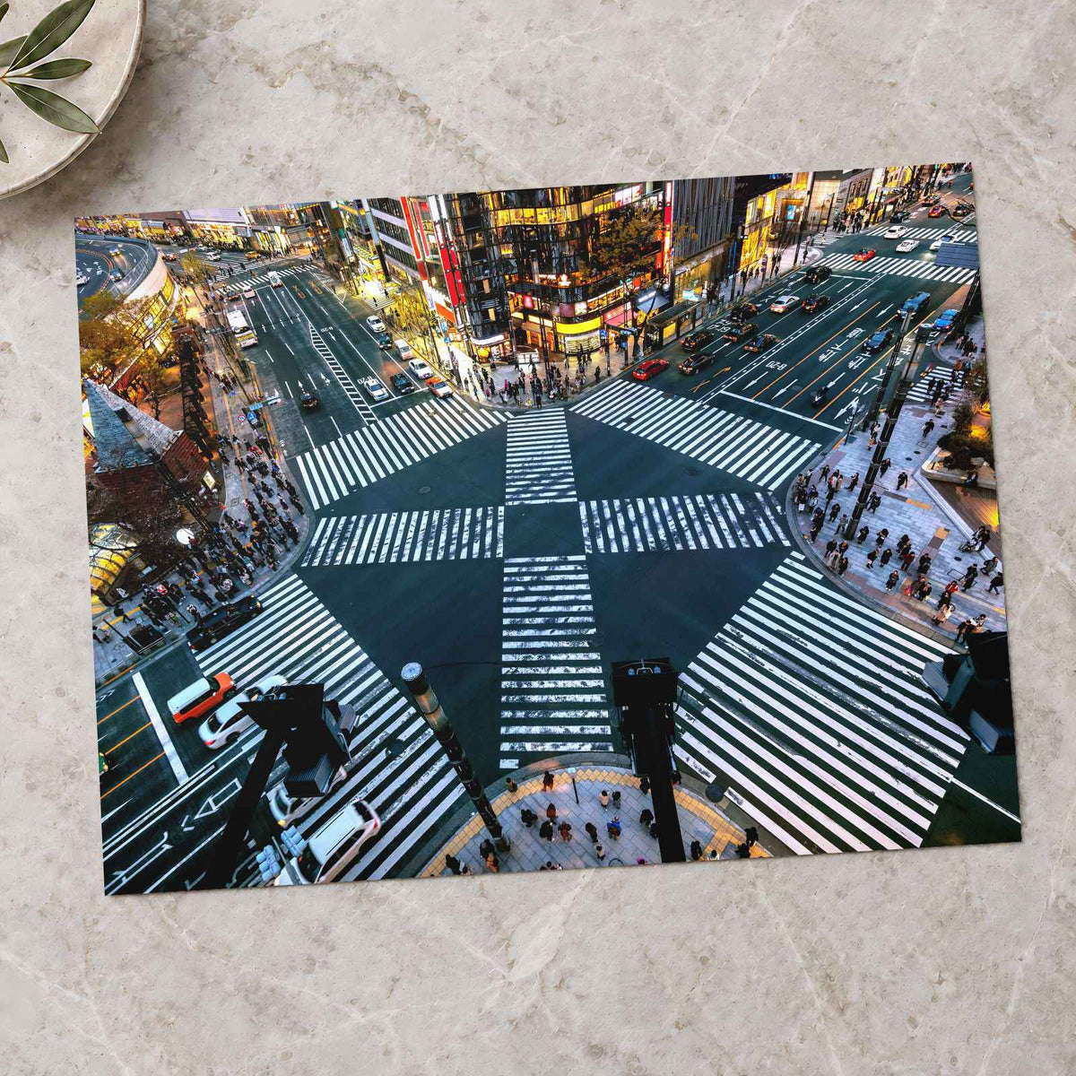 Aerial Intersection in Ginza