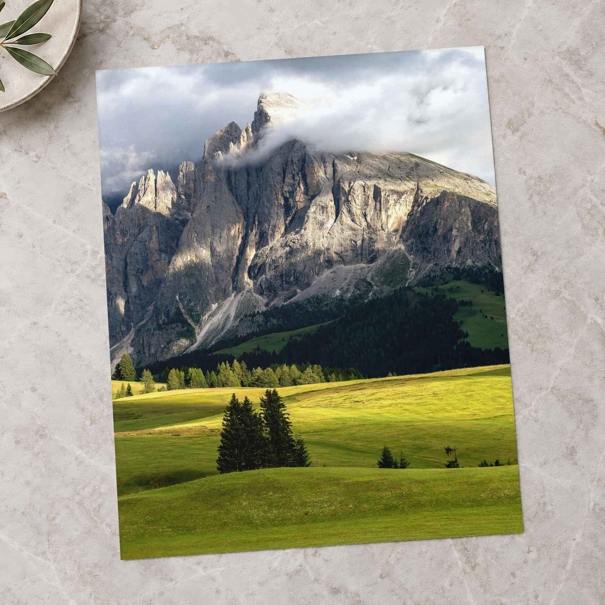 Cloudy Rocky Mountains Photography Print (7 Sizes) - Crisp Detail