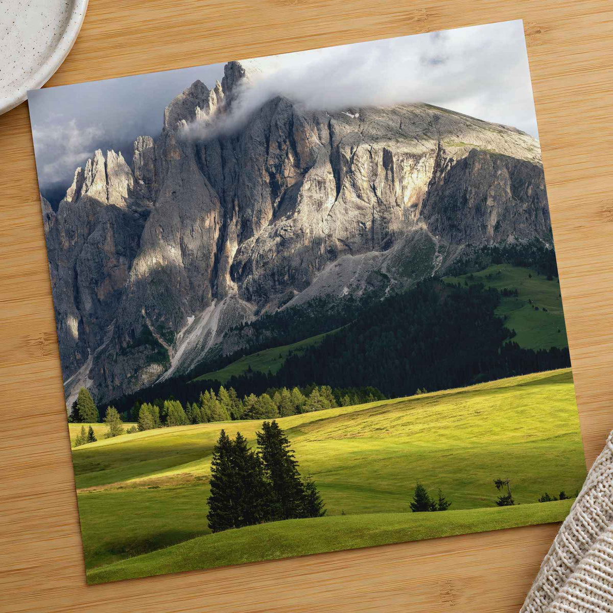 Cloudy Rocky Mountains Photography Print (7 Sizes) - Crisp Detail