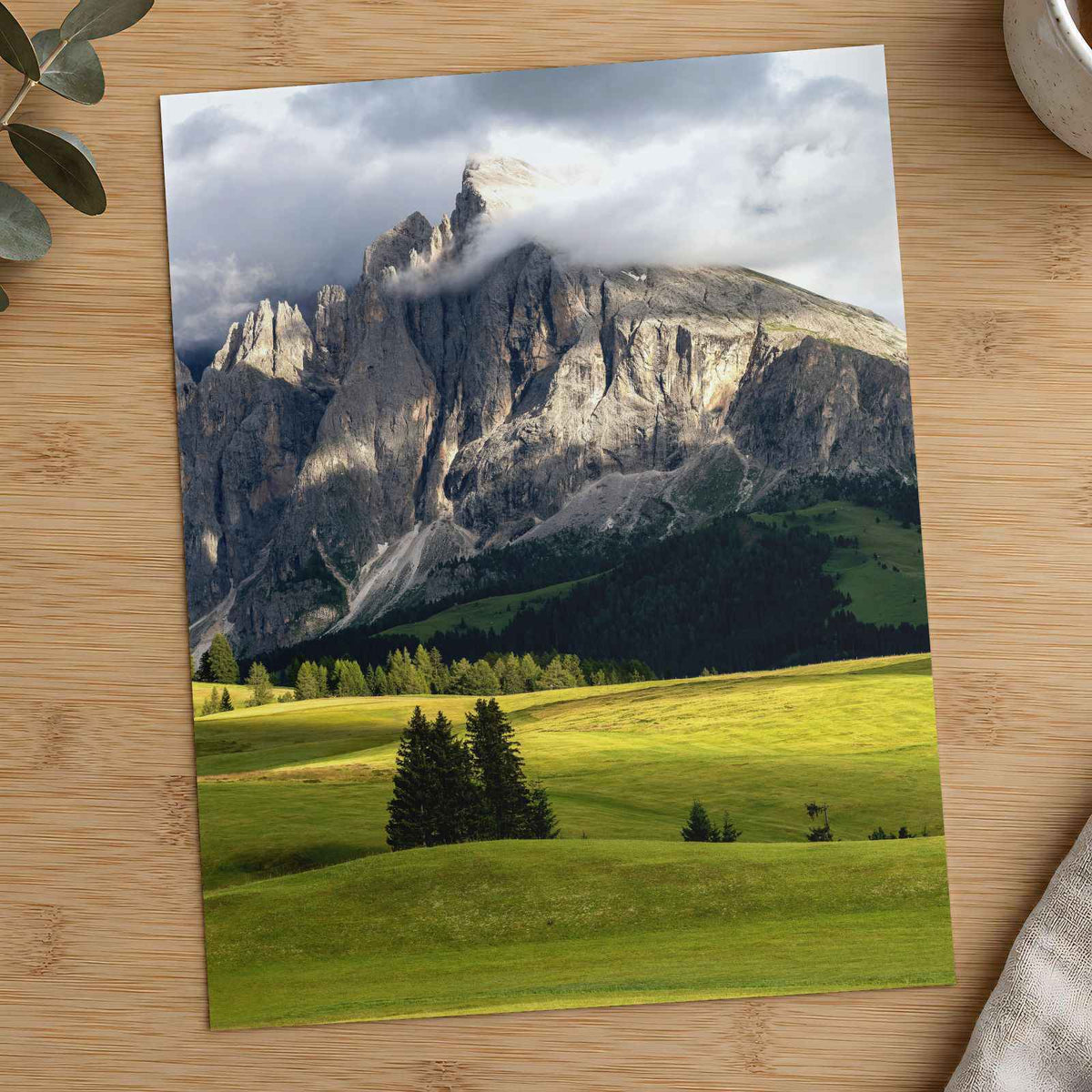 Cloudy Rocky Mountains Photography Print (7 Sizes) - Crisp Detail
