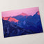 Mountain Range at Sunset Photographic Art Print (7 Sizes) - Printed in USA