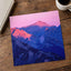 Mountain Range at Sunset Photographic Art Print (7 Sizes) - Printed in USA