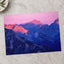 Mountain Range at Sunset Photographic Art Print (7 Sizes) - Printed in USA