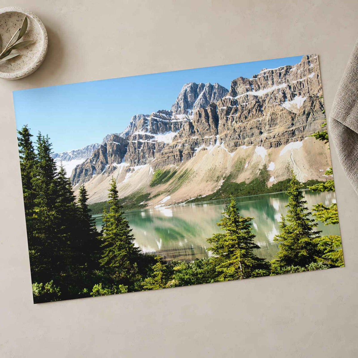 Lake in Banff Photo Wall Art (7 Sizes) - Satin Luster