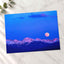 Moon Rising Over Snowy Peaks Photography Print (7 Sizes) - Heavyweight