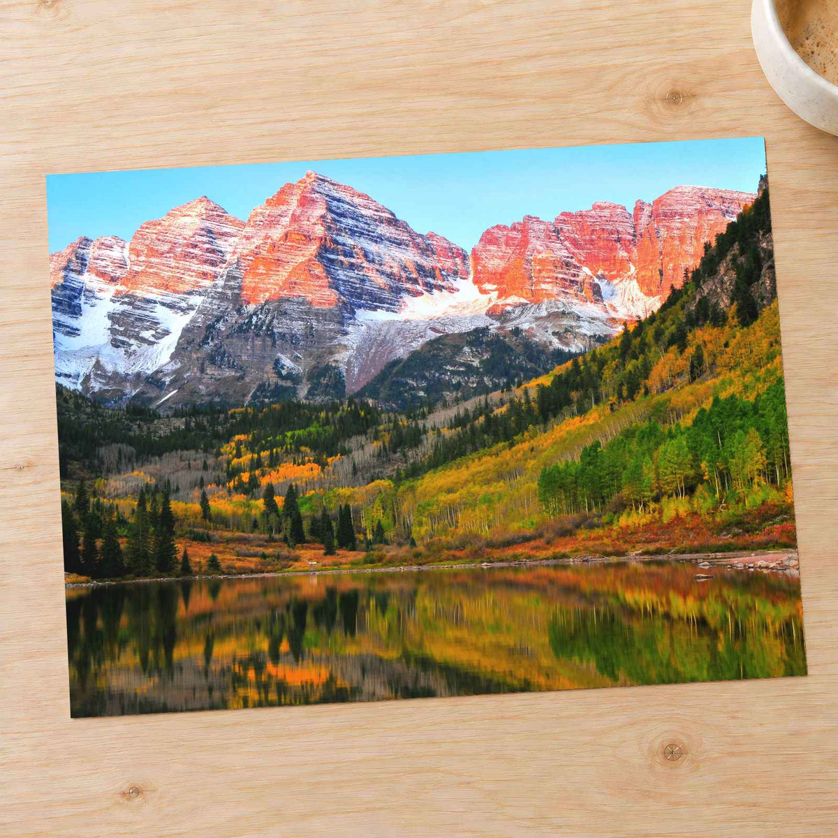Maroon Bells in White River National Forest Aspen Colorado Photo Print (7 Sizes)