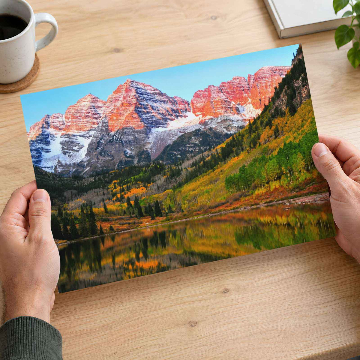 Maroon Bells in White River National Forest Aspen Colorado Photo Print (7 Sizes)