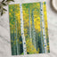 White Trees with Yellow Foliage Photographic Art Print (7 Sizes) - Satin Luster