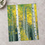 White Trees with Yellow Foliage Photographic Art Print (7 Sizes) - Satin Luster