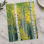 White Trees with Yellow Foliage Photographic Art Print (7 Sizes) - Satin Luster