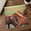 Herd of Brown Horses Running Across a Field Photo Wall Art (7 Sizes) - Frameable