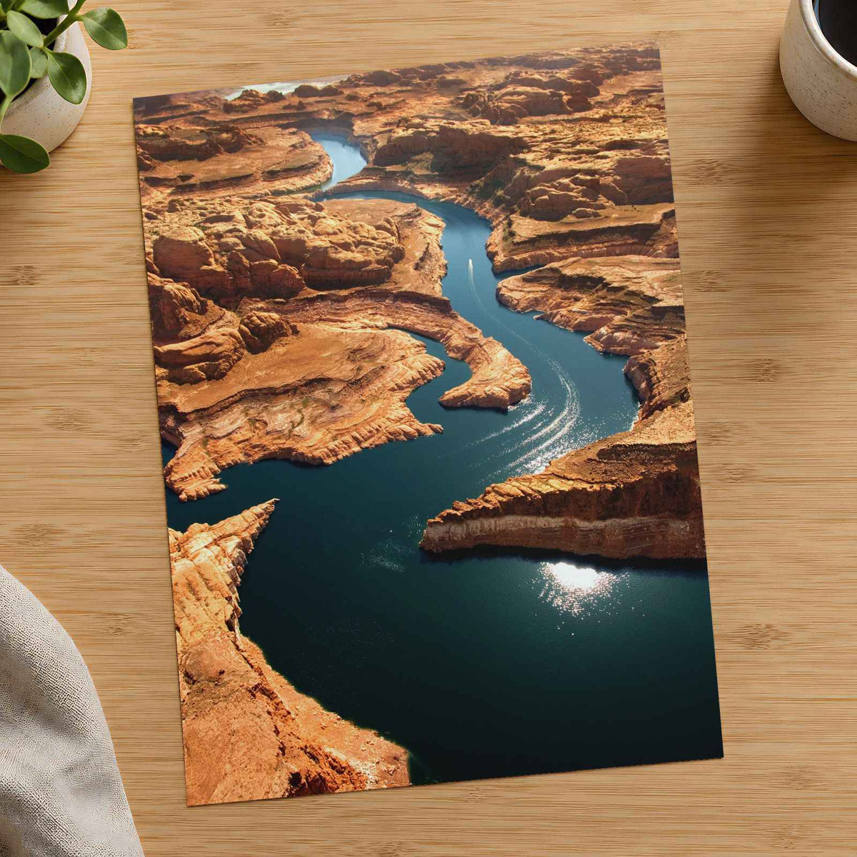 River Running Through a Canyon Photographic Art Print (7 Sizes) - High Quality