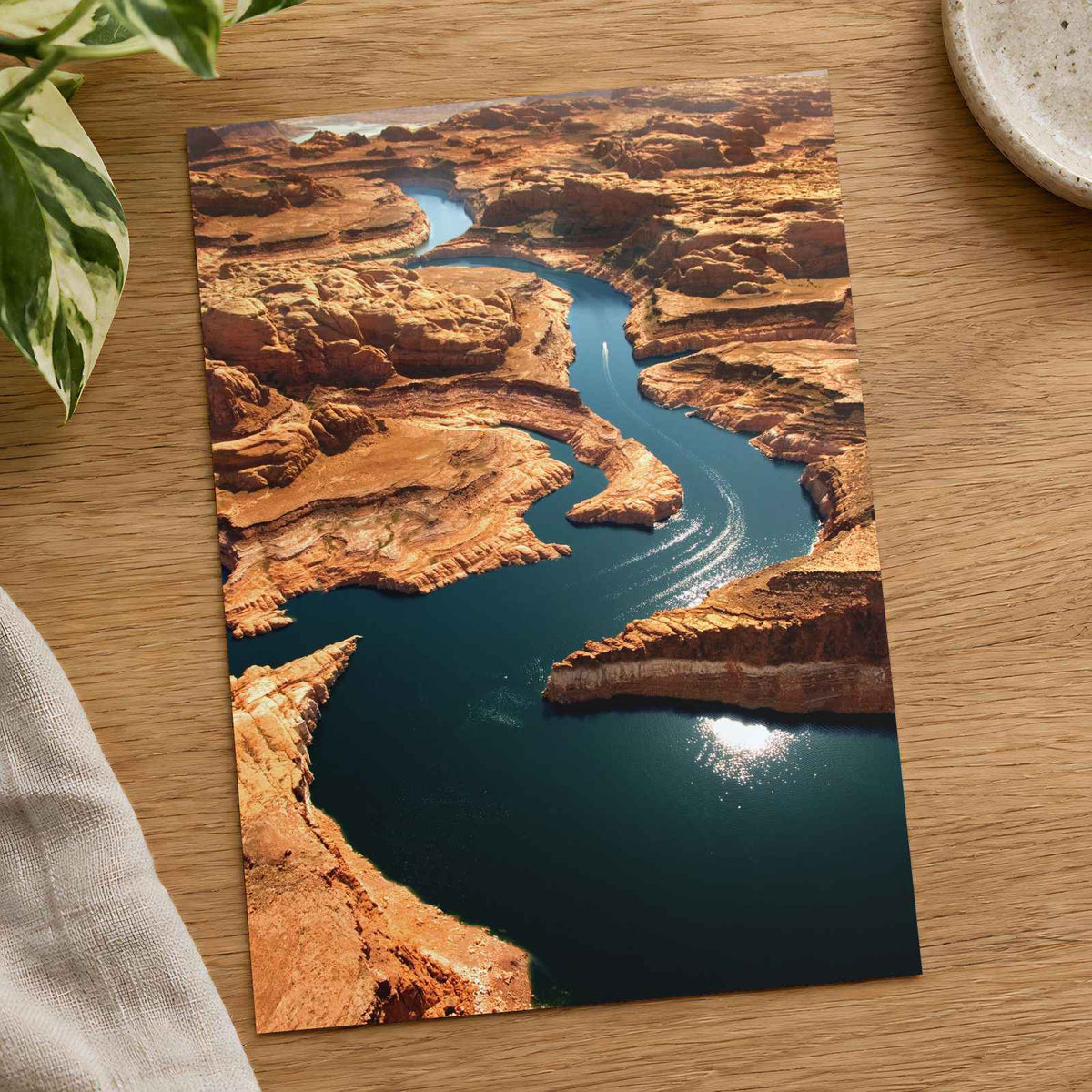 River Running Through a Canyon Photographic Art Print (7 Sizes) - High Quality