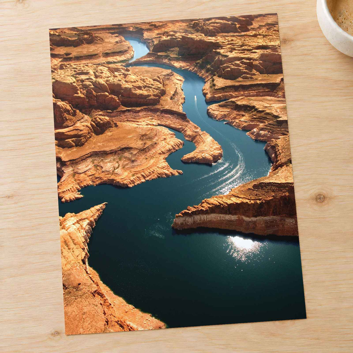 River Running Through a Canyon Photographic Art Print (7 Sizes) - High Quality