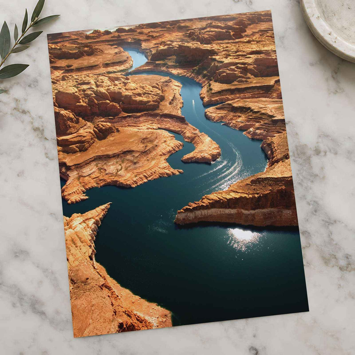 River Running Through a Canyon Photographic Art Print (7 Sizes) - High Quality