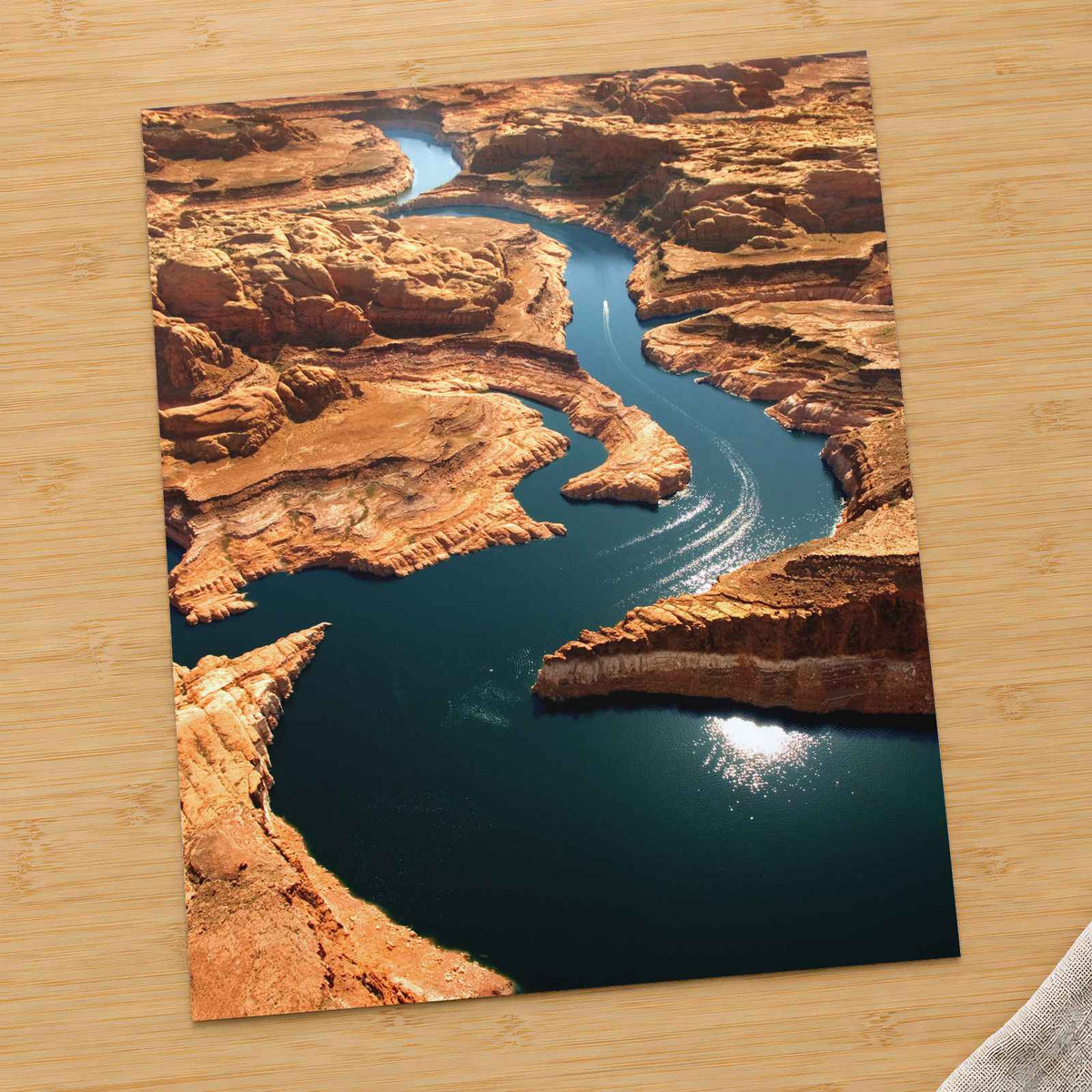 River Running Through a Canyon Photo Print Wall Decor