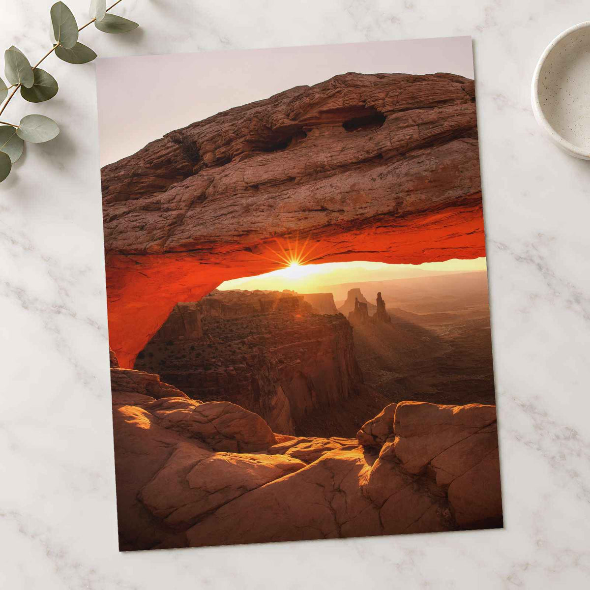 Mesa Arch Trail in Moab, Utah Photo Print (7 Sizes) - Premium Quality