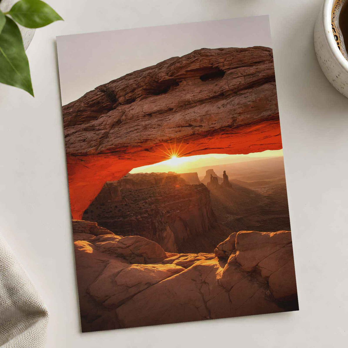 Mesa Arch Trail in Moab, Utah Photo Print (7 Sizes) - Premium Quality