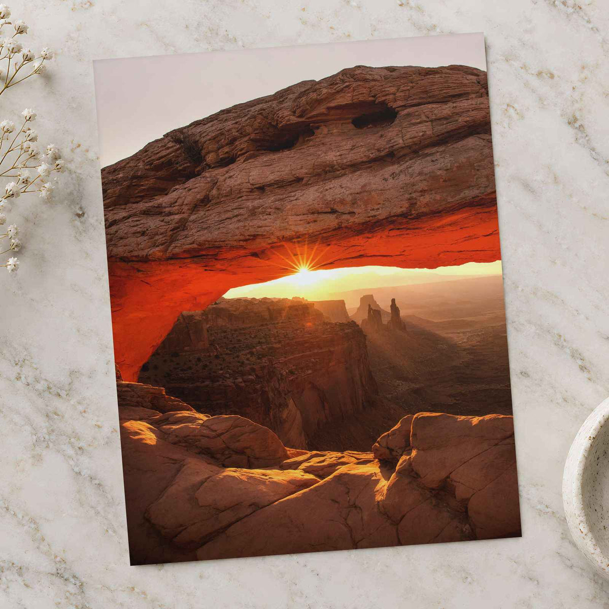 Mesa Arch Trail in Moab, Utah Photo Print (7 Sizes) - Premium Quality