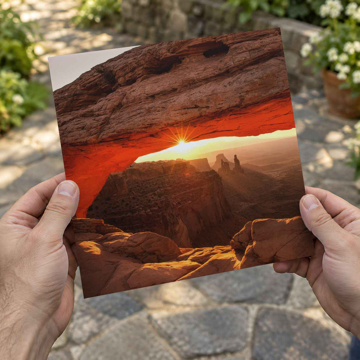 Mesa Arch Trail in Moab, Utah Photo Print (7 Sizes) - Premium Quality