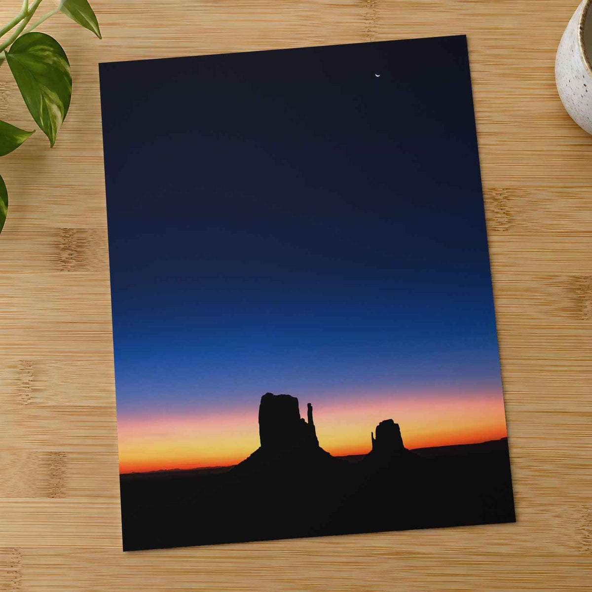 Monument Valley Sunset Arizona Photo Wall Print (7 Sizes) - Ready to Frame