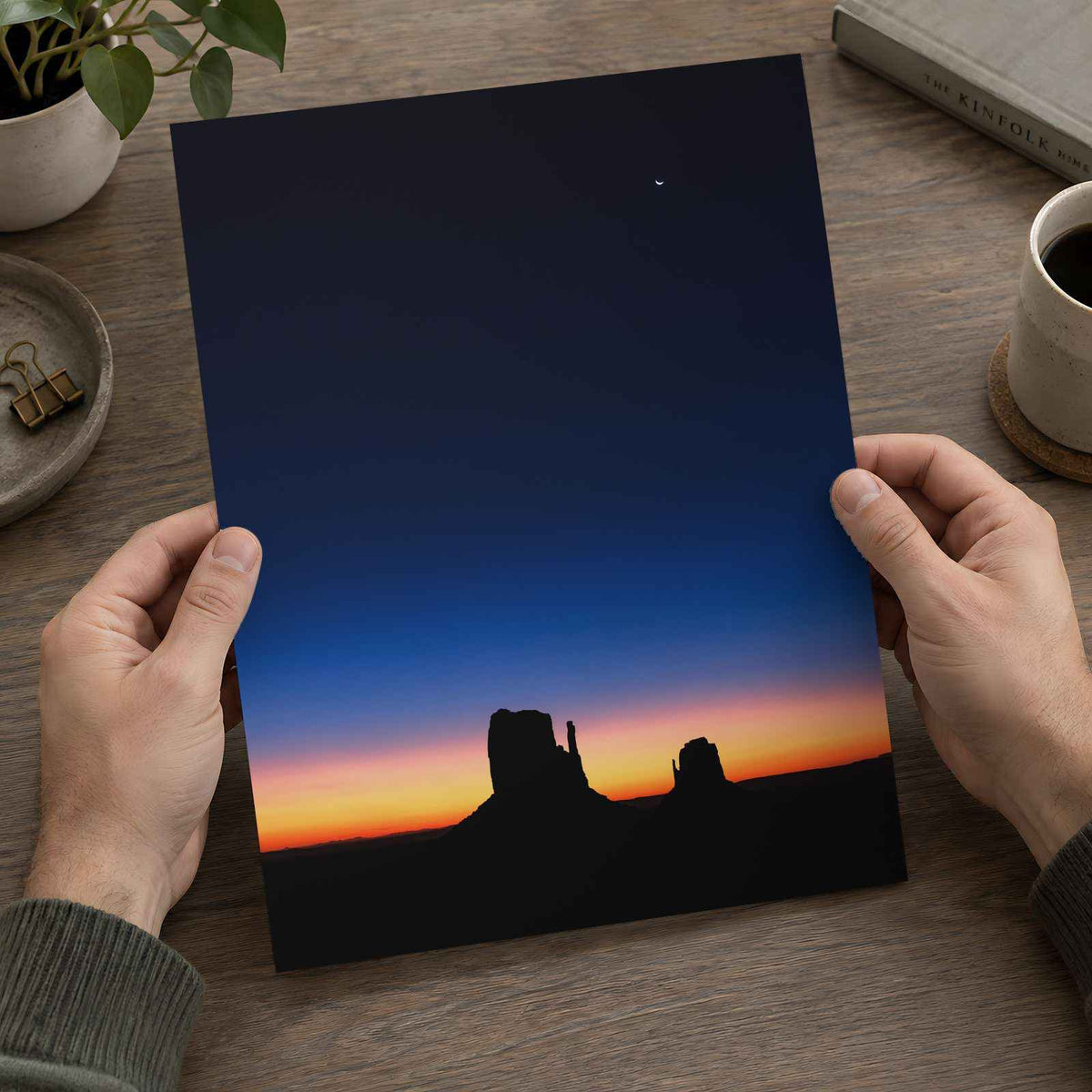Monument Valley Sunset Arizona Photo Wall Print (7 Sizes) - Ready to Frame