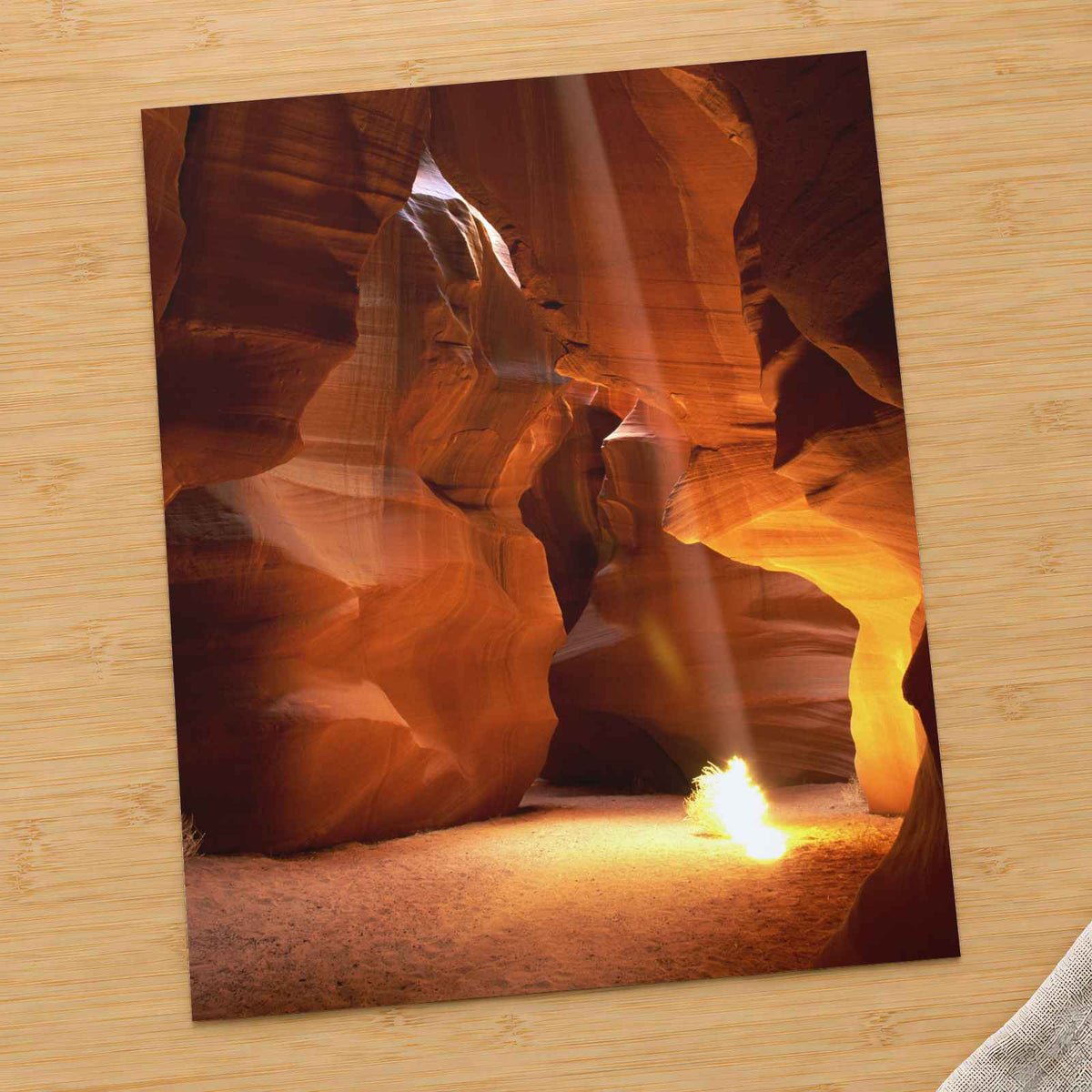 Antelope Canyon Sun Beams Arizona Photography Print (7 Sizes) - Heavyweight