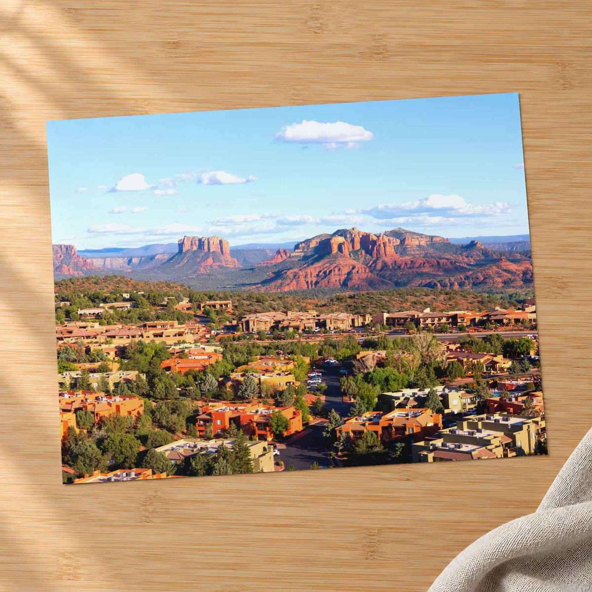 Aerial Perspective of Sedona Arizona Photo Wall Print (7 Sizes) - Frameable