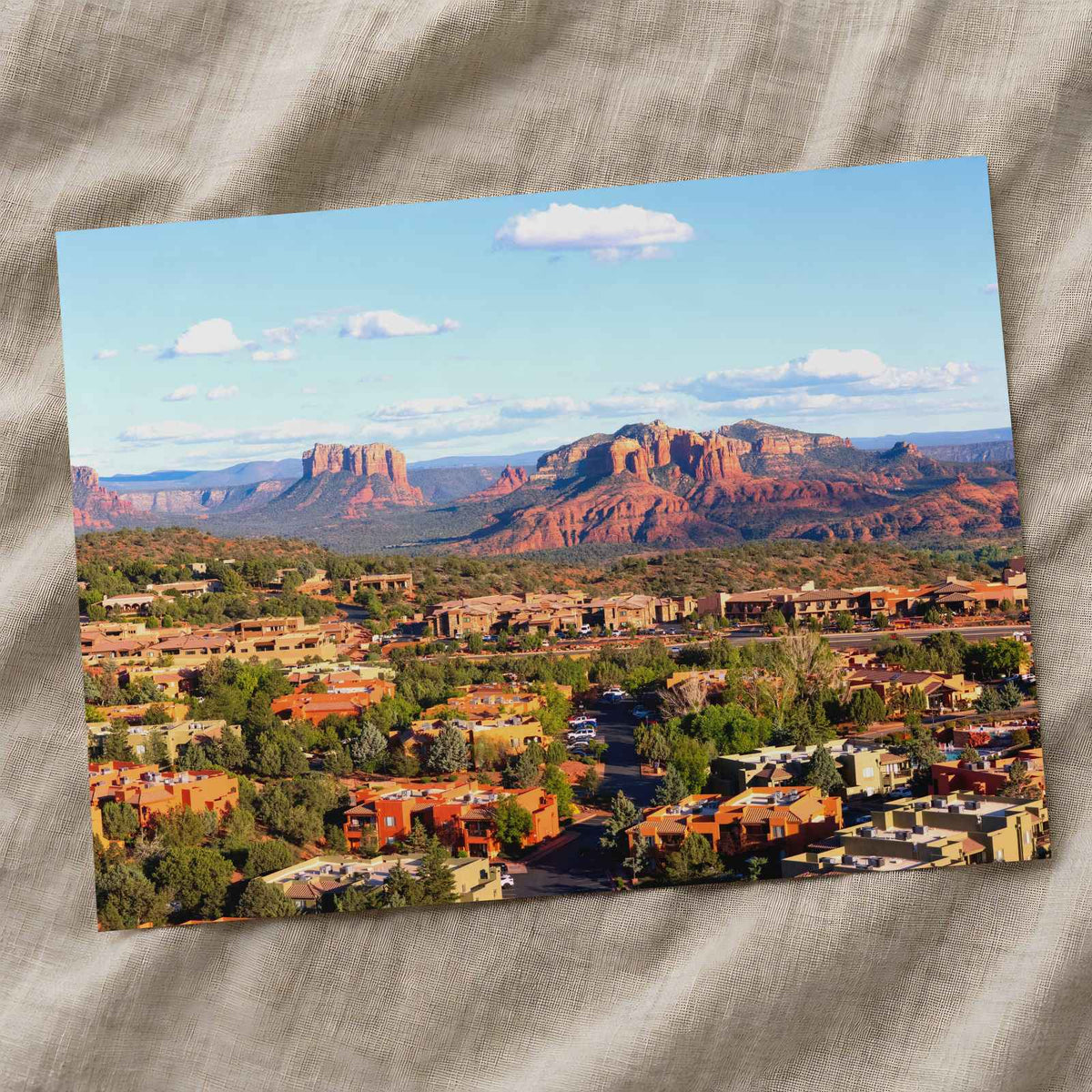 Aerial Perspective of Sedona Arizona Photo Wall Print (7 Sizes) - Frameable