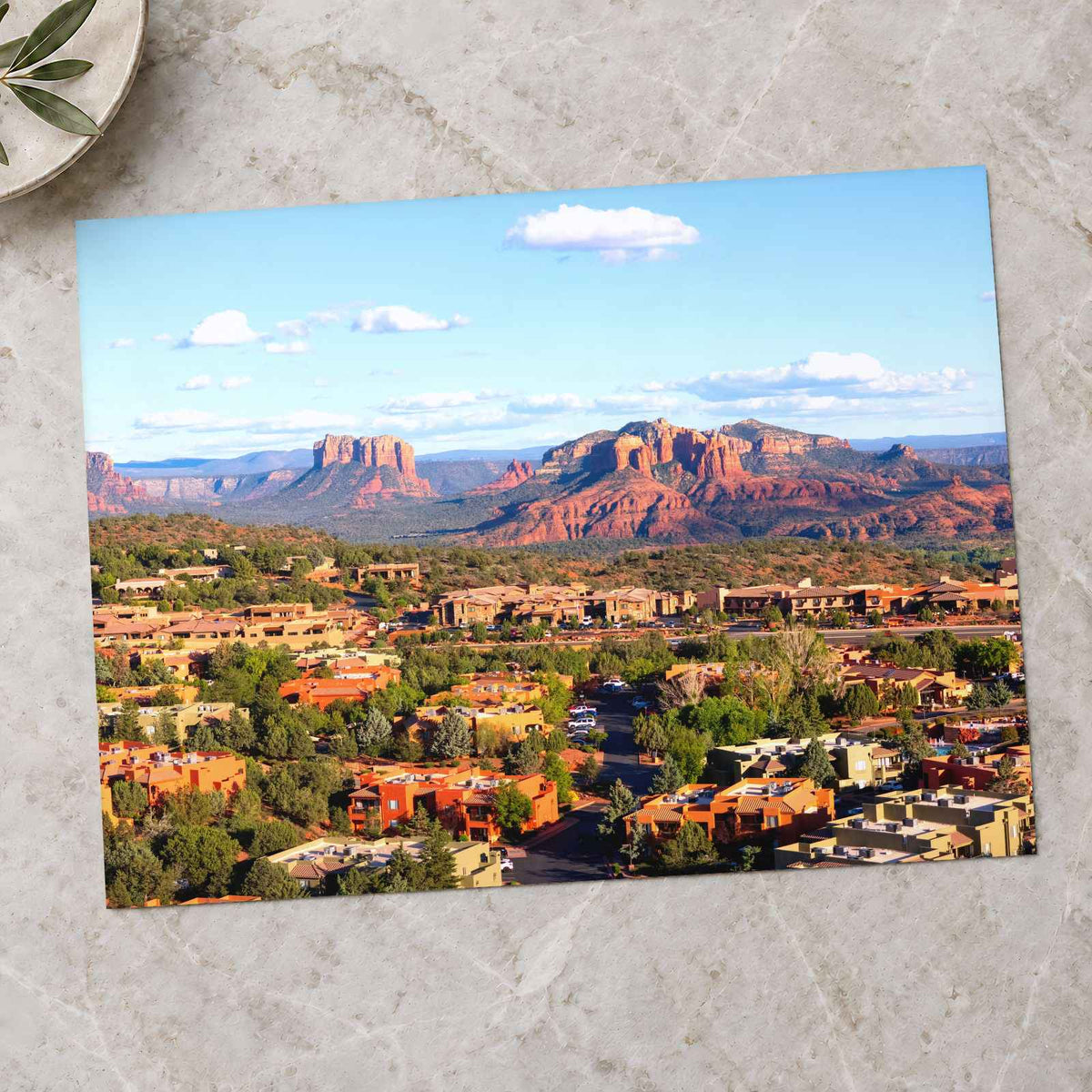 Aerial Perspective of Sedona Arizona Photo Print Wall Decor