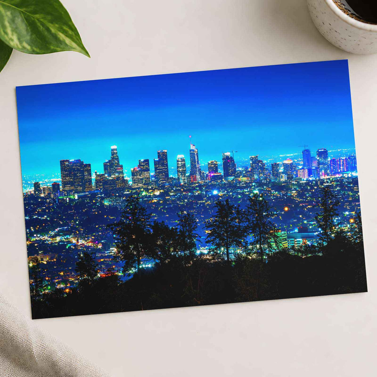 Los Angeles Skyline from Griffith Park California Photography Print (7 Sizes)