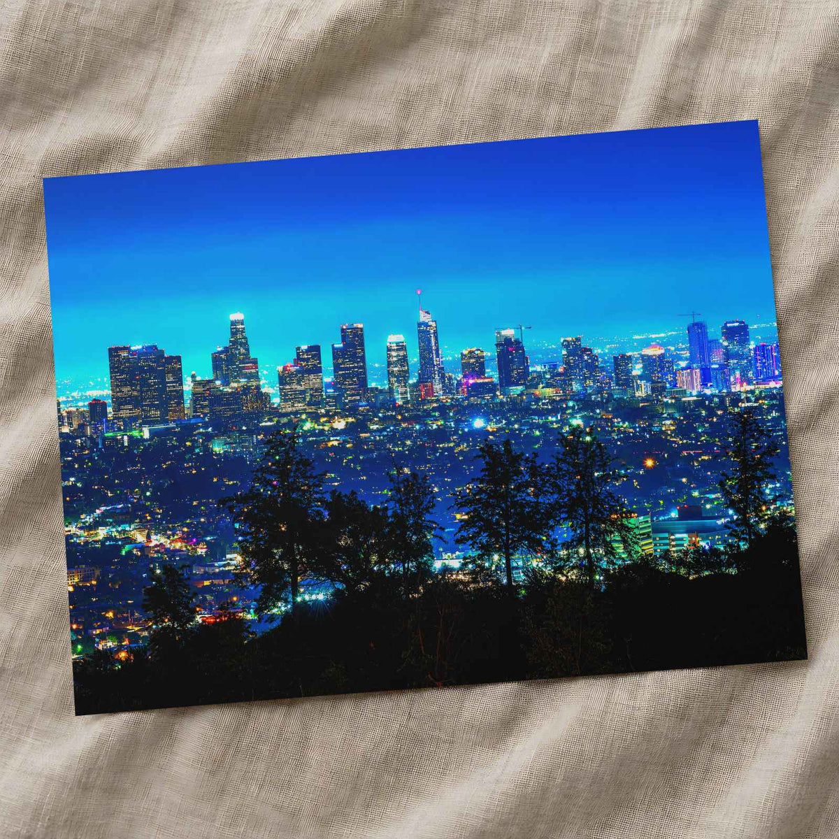 Los Angeles Skyline from Griffith Park California Photography Print (7 Sizes)