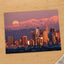 San Gabriel Mountain Snow Moon in Los Angeles Photo Print Wall Decor