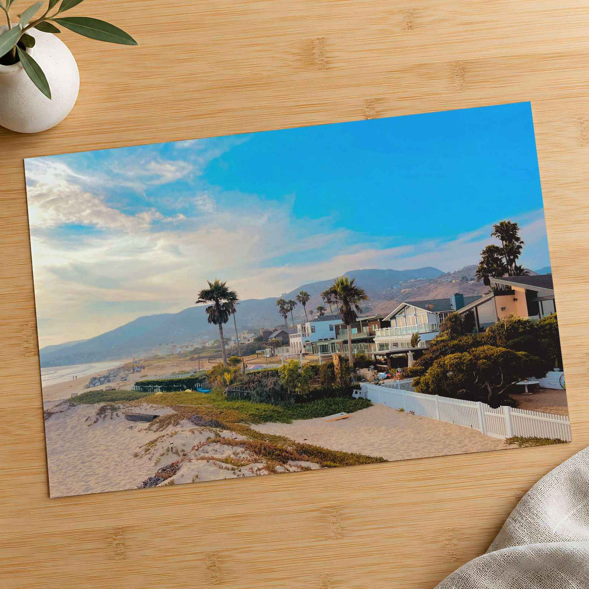 Beach Houses Photo Print (7 Sizes) - Ready to Frame