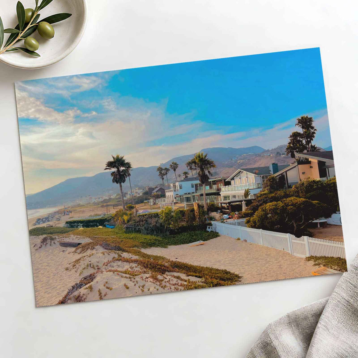 Beach Houses Photo Print (7 Sizes) - Ready to Frame