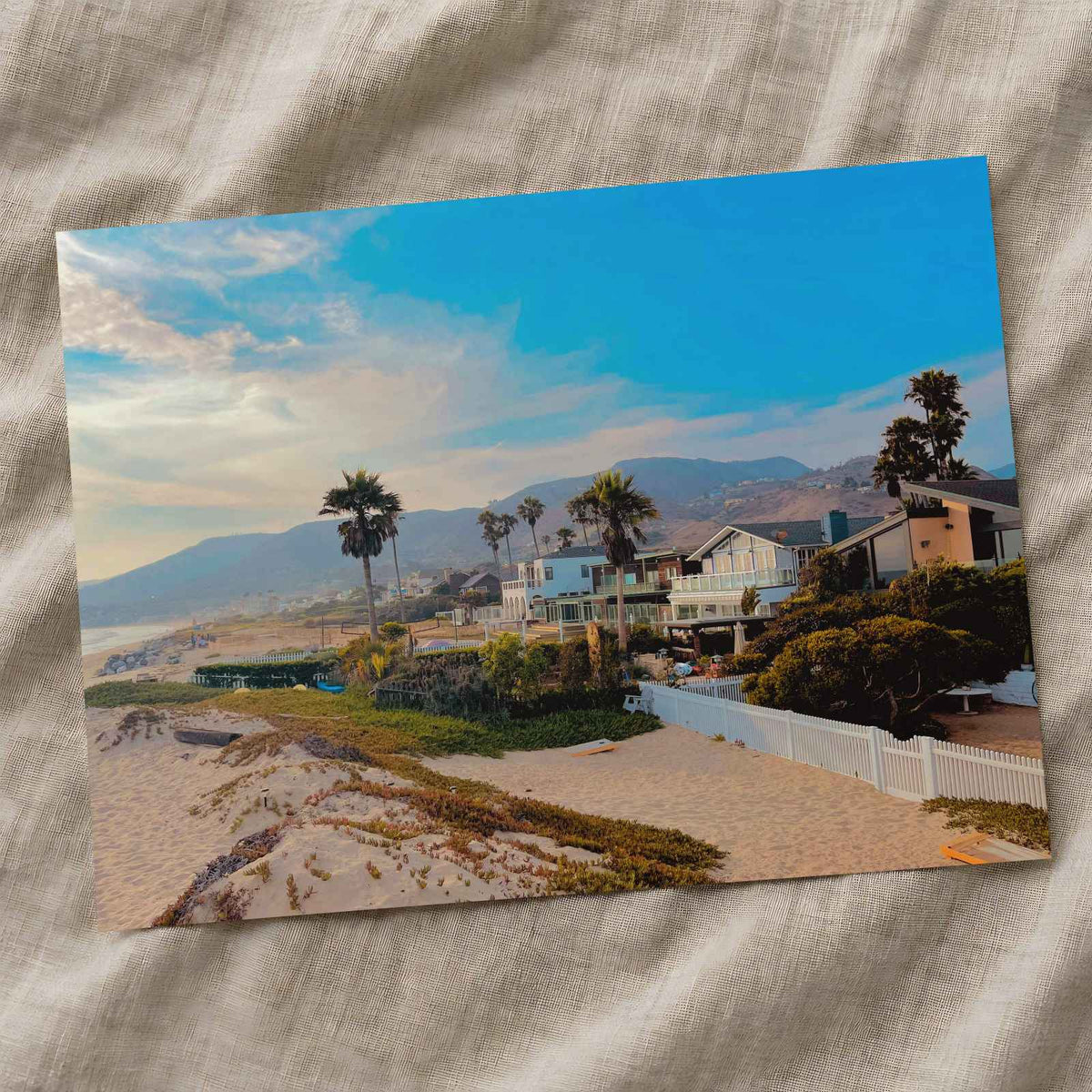 Beach Houses Photo Print Wall Decor