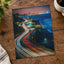 Pacific Coast Highway at Sunset in California Photographic Art Print (7 Sizes)