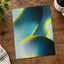 Abstract Shapes in Teal, Dark Blue, Yellow Matte Art Print (7 Sizes) - Acid-Free