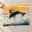 Jumping Great White Shark Photo Wall Print (5 Sizes) - Premium Quality