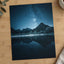 Milky Way Over Mountain and Lake Photo Wall Art (7 Sizes) - High Quality