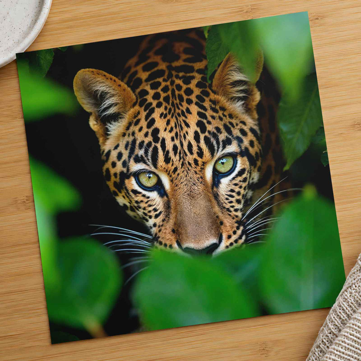 Close Up of Leopard's Face Mato Grosso Photography Print (7 Sizes)