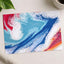 Abstract Painting of Blue, Red and White Art Print (7 Sizes) - Ready to Frame