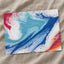 Abstract Painting of Blue, Red and White Art Print (7 Sizes) - Ready to Frame