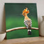 Bird with Orange Feathers Sitting on Branch Photo Wall Art (7 Sizes) - Frameable